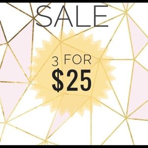 ✨3 for $25 SALE TODAY✨